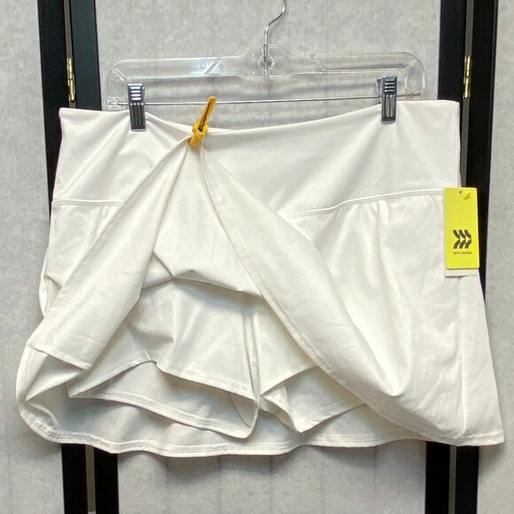 All in Motion High Rise Athletic Skort White XXL NWT Active Tennis Golf Workout - Picture 4 of 10